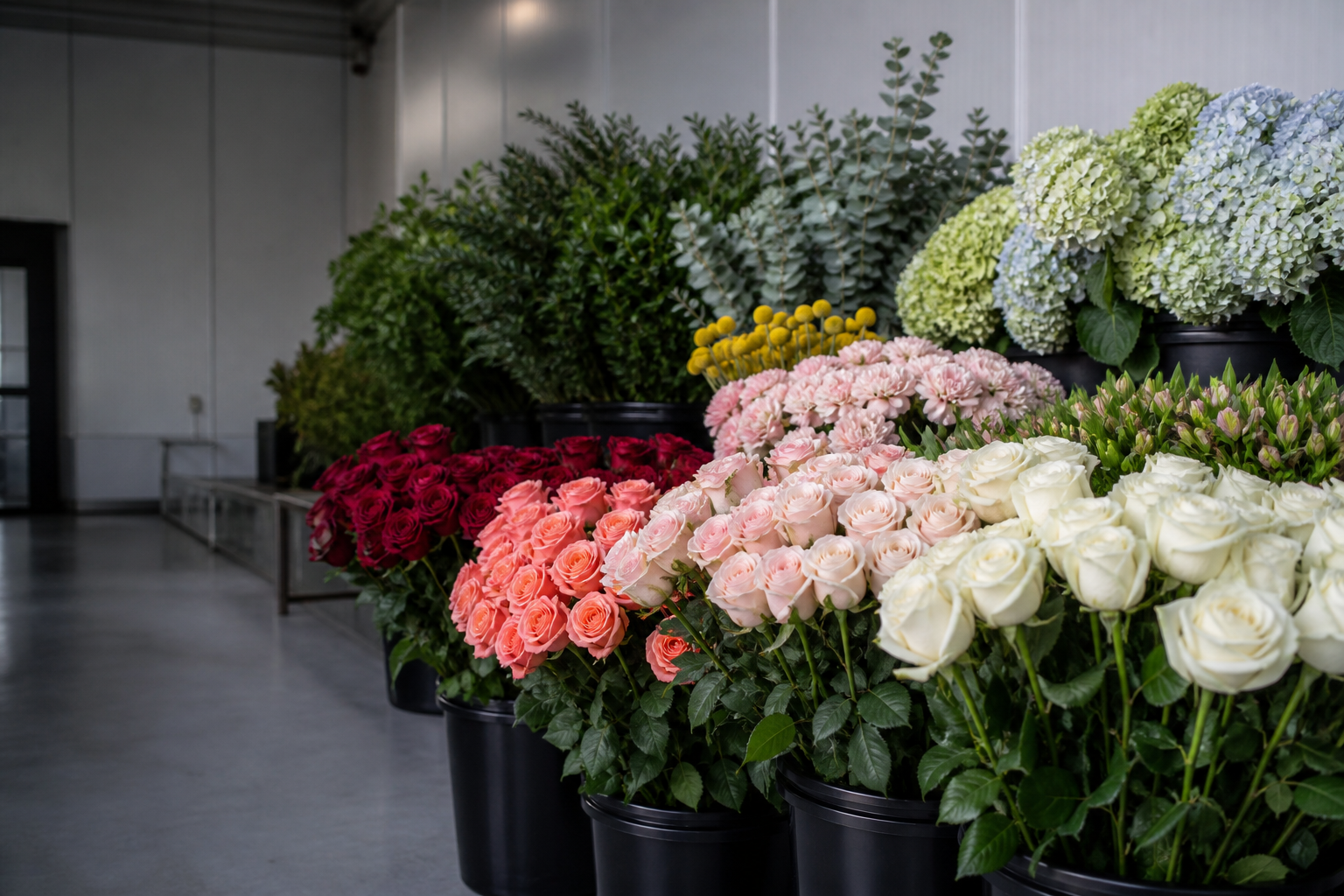 Selección de flor fresca para importación profesional